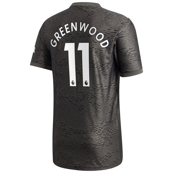 Camiseta Manchester United NO.11 Greenwood 2ª 2020-2021 Negro